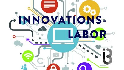 Grafik zur Ausschreibung für Innovationlabore. Zeigt die unterschiedlichen Möglichkeiten des Zusammenspiels einzelner Player und Möglichkeiten und Fktoren eines gemeinsamen Nutzens eines innovationslabors.