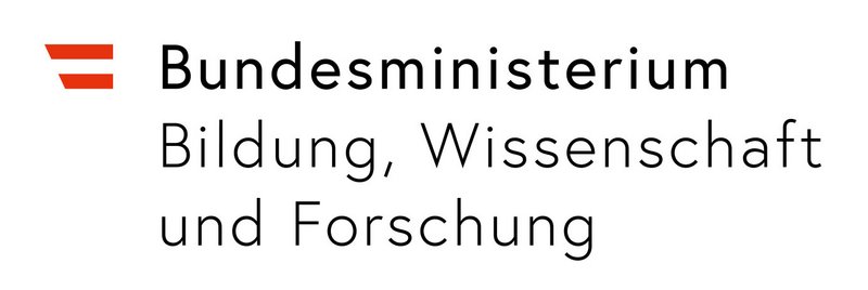 Logo des Ministeriums für Bildung, Wissenschaft und Forschung; österreichische Fahne mit dem Text Bundesministerium Bildung, Wissenschaft   und Forschung