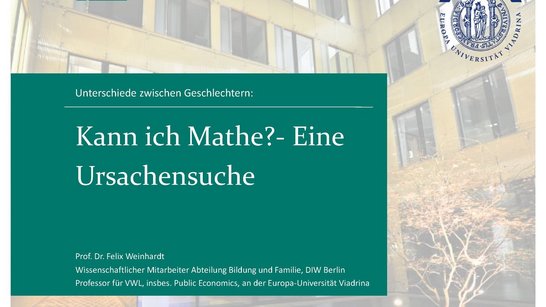 erste Folie der Präsentation mit Titel: Kann ich Mathe? 